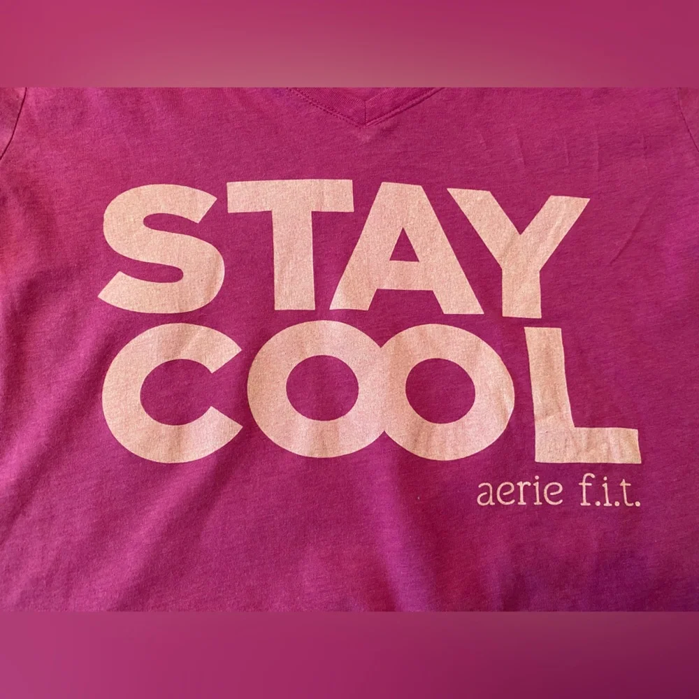 Aerie Fit T-Shirt Pink Size xl - Picture 7 of 7